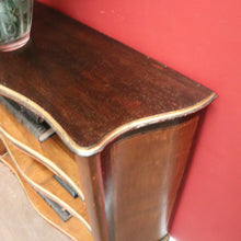 Load image into Gallery viewer, x SOLD Italian Narrow Bookcase – Gilt Detailing, Shaped Front, Three Shelves. B12549