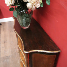 Load image into Gallery viewer, x SOLD Italian Narrow Bookcase – Gilt Detailing, Shaped Front, Three Shelves. B12549