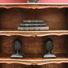 Load image into Gallery viewer, x SOLD Italian Narrow Bookcase – Gilt Detailing, Shaped Front, Three Shelves. B12549