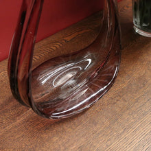 Load image into Gallery viewer, Purple to Clear with Bubble Pattern Murano Stretch Art Glass Vase, Venice, Italy. B12021