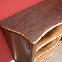 Load image into Gallery viewer, x SOLD Italian Narrow Bookcase – Gilt Detailing, Shaped Front, Three Shelves. B12549