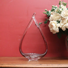 Load image into Gallery viewer, Purple to Clear with Bubble Pattern Murano Stretch Art Glass Vase, Venice, Italy. B12021