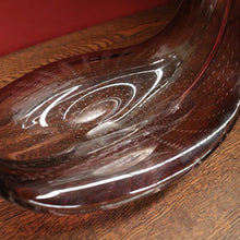 Load image into Gallery viewer, Purple to Clear with Bubble Pattern Murano Stretch Art Glass Vase, Venice, Italy. B12021