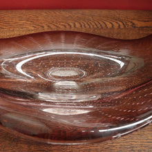 Load image into Gallery viewer, Purple to Clear with Bubble Pattern Murano Stretch Art Glass Vase, Venice, Italy. B12021