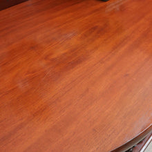Load image into Gallery viewer, Antique English Twin Pedestal Sideboard, Flame Mahogany Carved Detail. B12959