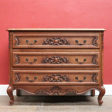 Load image into Gallery viewer, x SOLD Antique French Three Drawer Chest of Drawers, or Hall / Entry / Foyer Chest. B12009
