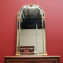 Load image into Gallery viewer, x SOLD Antique Flemish Art Nouveau Gilt Framed Bevelled Edge Wall Mirror, Mantle Mirror. B12041