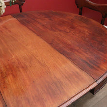 Load image into Gallery viewer, x SOLD Antique Australian Cedar Dining Table – D-End, Extends -2 Leaves, Winder & Crank B12553