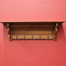 Load image into Gallery viewer, x SOLD Antique French Coat Rack or Oak and Brass Hall Scarf, Hat, Umbrella Holder. B12038