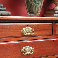 Load image into Gallery viewer, Antique English Mahogany Four Drawer Chest Brass Handles Castors. B12961