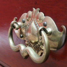 Load image into Gallery viewer, Antique English Mahogany Four Drawer Chest Brass Handles Castors. B12961