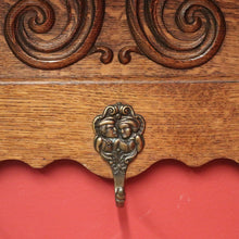 Load image into Gallery viewer, x SOLD Vintage French Coat Rack with Seven Brass Hooks, Suitable for Scarves, Hats, Coats, Umbrellas. B12035