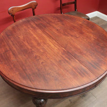 Load image into Gallery viewer, x SOLD Antique Australian Cedar Dining Table – D-End, Extends -2 Leaves, Winder & Crank B12553