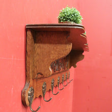Load image into Gallery viewer, x SOLD Vintage French Coat Rack with Seven Brass Hooks, Suitable for Scarves, Hats, Coats, Umbrellas. B12035