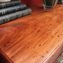 Load image into Gallery viewer, Antique English Mahogany Four Drawer Chest Brass Handles Castors. B12961