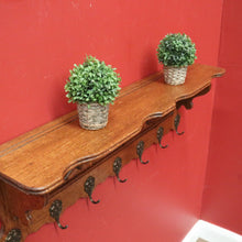 Load image into Gallery viewer, x SOLD Vintage French Coat Rack with Seven Brass Hooks, Suitable for Scarves, Hats, Coats, Umbrellas. B12035