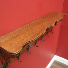 Load image into Gallery viewer, x SOLD Vintage French Coat Rack with Seven Brass Hooks, Suitable for Scarves, Hats, Coats, Umbrellas. B12035