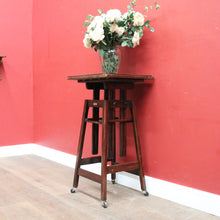 Load image into Gallery viewer, x SOLD Antique French Oak Stabilo Table de Projection, Use as a lamp table, Side Table or Plant Stand B12004