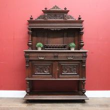 Load image into Gallery viewer, x SOLD Antique French Oak, Brass and Marble Sideboard, Hall Cabinet or Cupboard or Kitchen Dresser. B11463