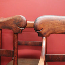 Load image into Gallery viewer, x SOLD Set of 8 Antique Australian Cedar Dining Chairs – includes 6 Chairs and 2 Carvers. B12555