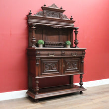 Load image into Gallery viewer, x SOLD Antique French Oak, Brass and Marble Sideboard, Hall Cabinet or Cupboard or Kitchen Dresser. B11463