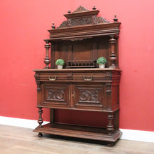 Load image into Gallery viewer, x SOLD Antique French Oak, Brass and Marble Sideboard, Hall Cabinet or Cupboard or Kitchen Dresser. B11463