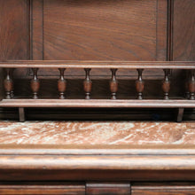 Load image into Gallery viewer, x SOLD Antique French Oak, Brass and Marble Sideboard, Hall Cabinet or Cupboard or Kitchen Dresser. B11463