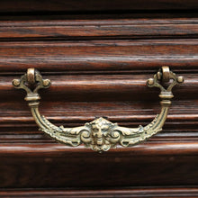Load image into Gallery viewer, x SOLD Antique French Oak, Brass and Marble Sideboard, Hall Cabinet or Cupboard or Kitchen Dresser. B11463