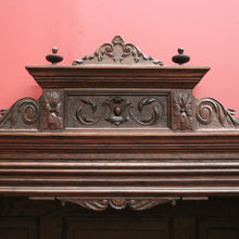 Load image into Gallery viewer, x SOLD Antique French Oak, Brass and Marble Sideboard, Hall Cabinet or Cupboard or Kitchen Dresser. B11463