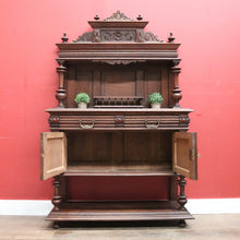 Load image into Gallery viewer, x SOLD Antique French Oak, Brass and Marble Sideboard, Hall Cabinet or Cupboard or Kitchen Dresser. B11463