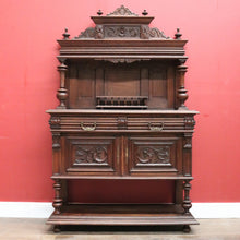 Load image into Gallery viewer, x SOLD Antique French Oak, Brass and Marble Sideboard, Hall Cabinet or Cupboard or Kitchen Dresser. B11463