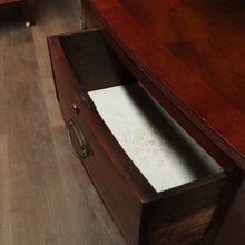 Load image into Gallery viewer, Antique English Georgian 1940s Bow Front Chest – 4 Drawers – Brass Handles. B12564