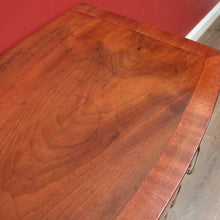 Load image into Gallery viewer, Antique English Georgian 1940s Bow Front Chest – 4 Drawers – Brass Handles. B12564