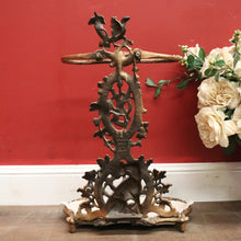 Load image into Gallery viewer, x SOLD Antique French Cast Iron Gold-painted Carved Hunting Scene Umbrella Holder or Stand. B10837