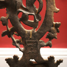 Load image into Gallery viewer, x SOLD Antique French Cast Iron Gold-painted Carved Hunting Scene Umbrella Holder or Stand. B10837