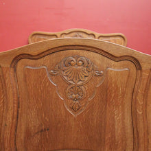 Load image into Gallery viewer, x SOLD Antique French Oak Double Bed, Headboard, Foot, Side Rails. Fits Double bed Mattress. B12033