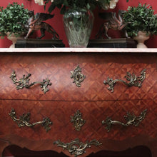 Load image into Gallery viewer, x SOLD Antique Chest of Drawers or Hall Cabinet, French Walnut, Brass and Marble Top Chest. B11349