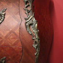 Load image into Gallery viewer, x SOLD Antique Chest of Drawers or Hall Cabinet, French Walnut, Brass and Marble Top Chest. B11349