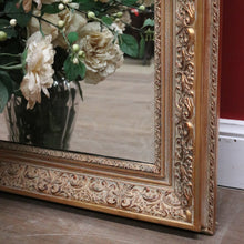 Load image into Gallery viewer, x SOLD Vintage Rectangle Gilt Framed Bevelled Edge Mirror, Wall Hanging Mirror B12098