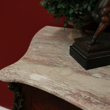 Load image into Gallery viewer, x SOLD Antique Chest of Drawers or Hall Cabinet, French Walnut, Brass and Marble Top Chest. B11349