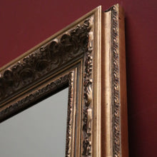Load image into Gallery viewer, x SOLD Vintage Rectangle Gilt Framed Bevelled Edge Mirror, Wall Hanging Mirror B12098