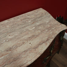 Load image into Gallery viewer, x SOLD Antique Chest of Drawers or Hall Cabinet, French Walnut, Brass and Marble Top Chest. B11349
