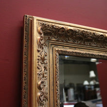 Load image into Gallery viewer, x SOLD Vintage Rectangle Gilt Framed Bevelled Edge Mirror, Wall Hanging Mirror B12098
