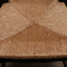 Load image into Gallery viewer, Antique Chairs, Set of Six Antique French Oak and Rush Ladder Back Kitchen or Dining Chairs. B11418