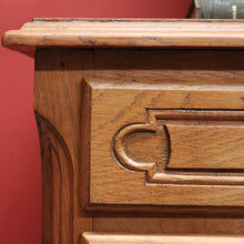 Load image into Gallery viewer, x SOLD Pair of Antique French Oak Bedside Cabinet or Lamp or Side Cupboards. B11448
