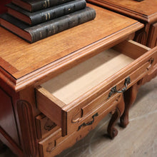 Load image into Gallery viewer, x SOLD Pair of Antique French Oak Bedside Cabinet or Lamp or Side Cupboards. B11448
