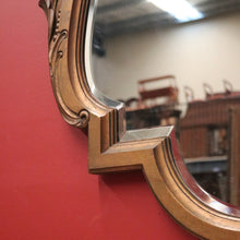 Load image into Gallery viewer, x SOLD Antique Mirror, French Gilt Framed Bevelled Edge Wall Mirror, Shield-shaped. B11309