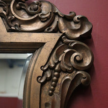 Load image into Gallery viewer, x SOLD Antique Mirror, French Gilt Framed Bevelled Edge Wall Mirror, Shield-shaped. B11309