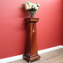 Load image into Gallery viewer, x SOLD Antique French Mahogany Church Pedestal, Statue Holder, Lectern, Pulpit. B12115