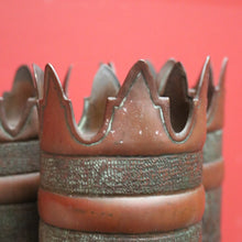 Load image into Gallery viewer, x SOLD WWI Trench Artwork/Art Shell Casing, Umbrella Holder or Door Stop. German Helmet with Eagle. B11339